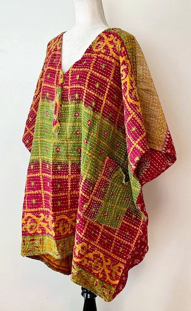 Kantha Bae Mini Muu Tunic (Olive)