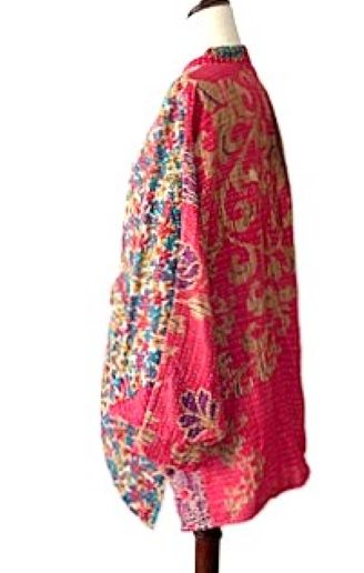 Kantha Bae Cotton Butterfly Top (Red)