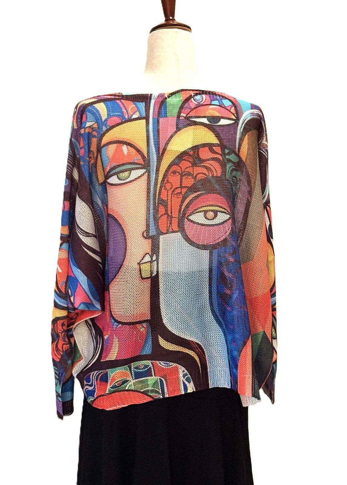 Italian Knit Sweater, Picasso. Best Seller. Fall Colors.