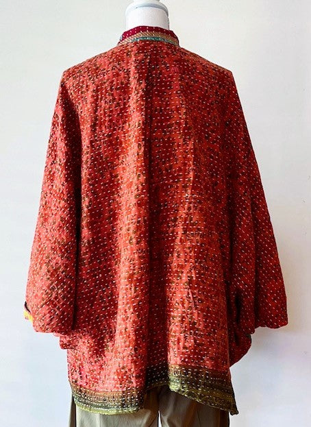 Kantha Bae Dylan's Button Down Shirt Is Versatile - Red