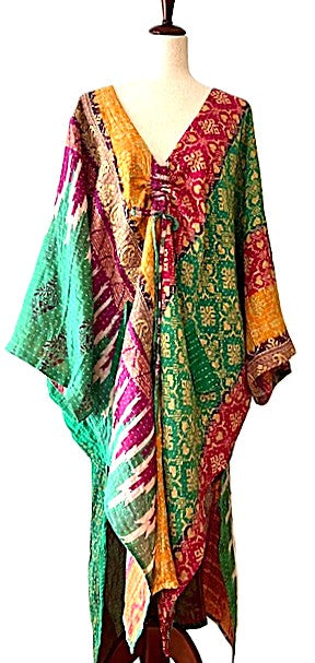 Kantha Bae Moondance Midi Muu (Green Mixed Print)