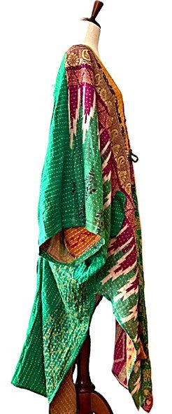 Kantha Bae Moondance Midi Muu (Green Mixed Print)