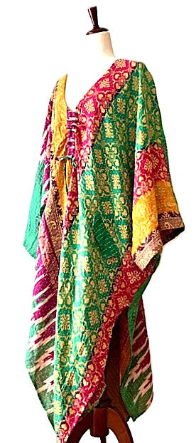 Kantha Bae Moondance Midi Muu (Green Mixed Print)