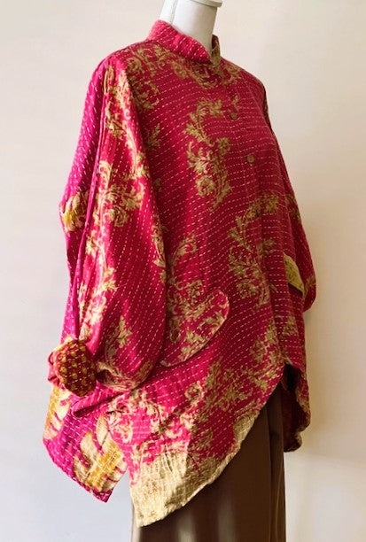 Kantha Bae Dylan's Button Down Shirt Is Versatile - Pink