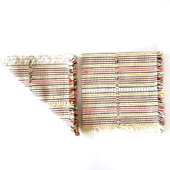 Artisan Hand Woven Guatemalan Cuadritos Placemats -Sold in Sets. Bestseller