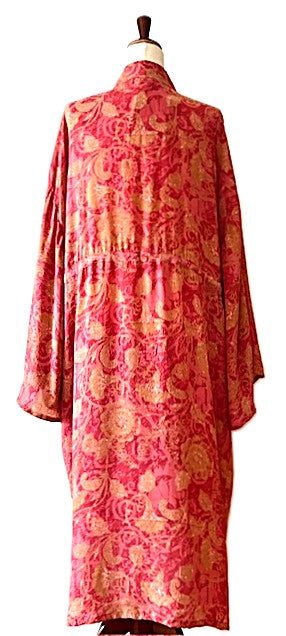 Kantha Bae Silk Dreamweaver Kimono Is A Statement Piece. (Rose Abstract)