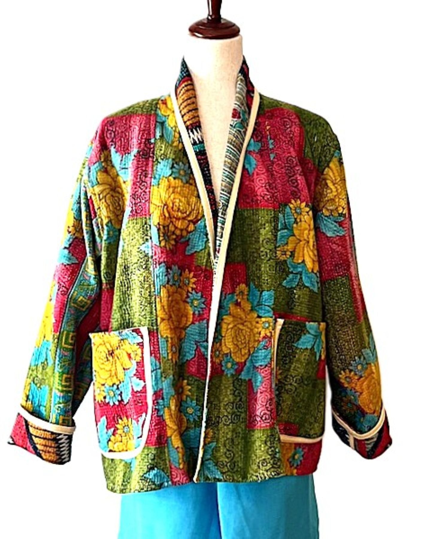 Jacket, Stroller Length Fully Reversible Is Exceptional. (Green Red)