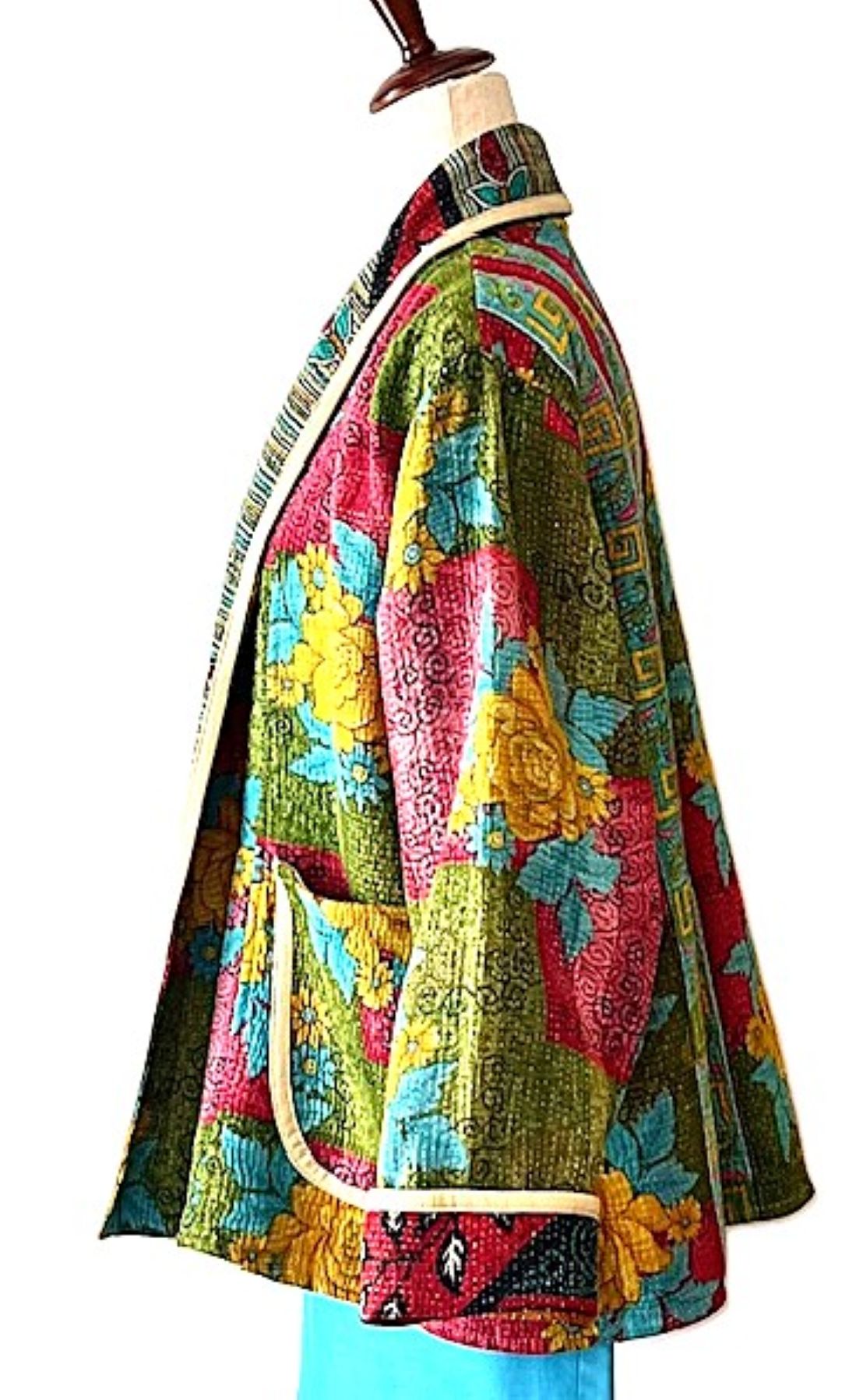 Jacket, Stroller Length Fully Reversible Is Exceptional. (Green Red)