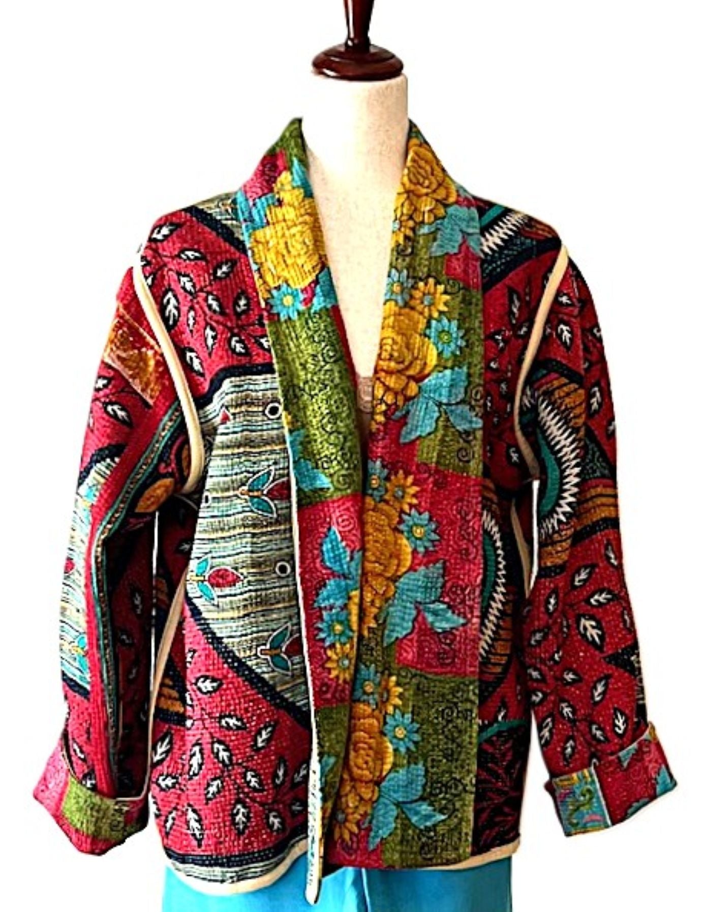 Jacket, Stroller Length Fully Reversible Is Exceptional. (Green Red)