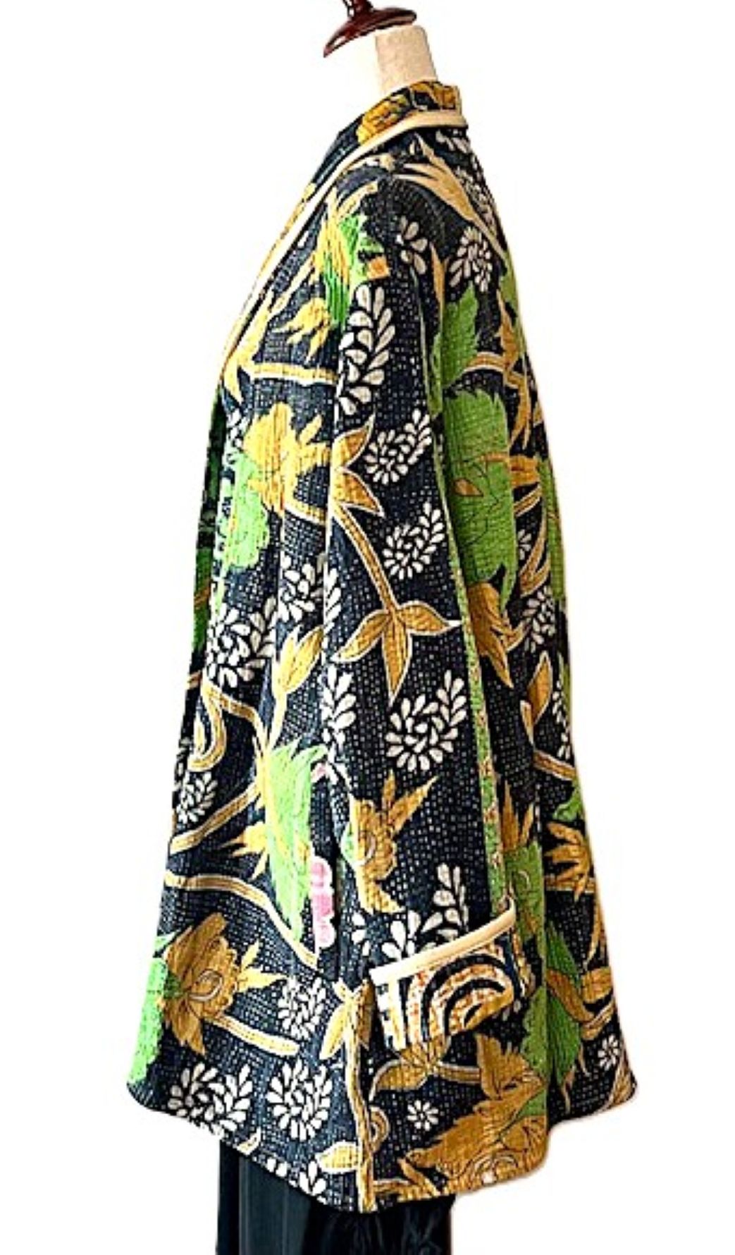Jacket, Stroller Length Fully Reversible Is Exceptional. (Green Black)