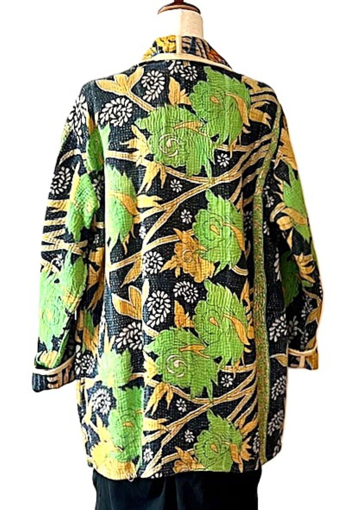 Jacket, Stroller Length Fully Reversible Is Exceptional. (Green Black)