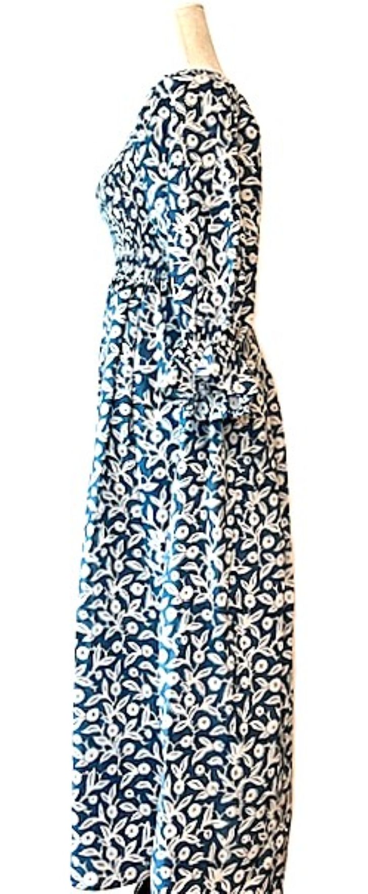 Dresses: Maxi Cotton Smocked Bodice Fits Like A Dream (Navy)