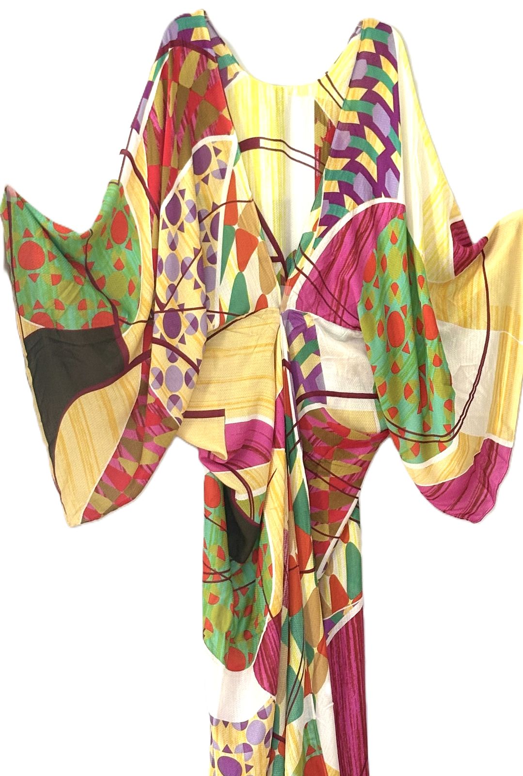 Duster: Mondell Geometric Kimono Duster (Multicolor)