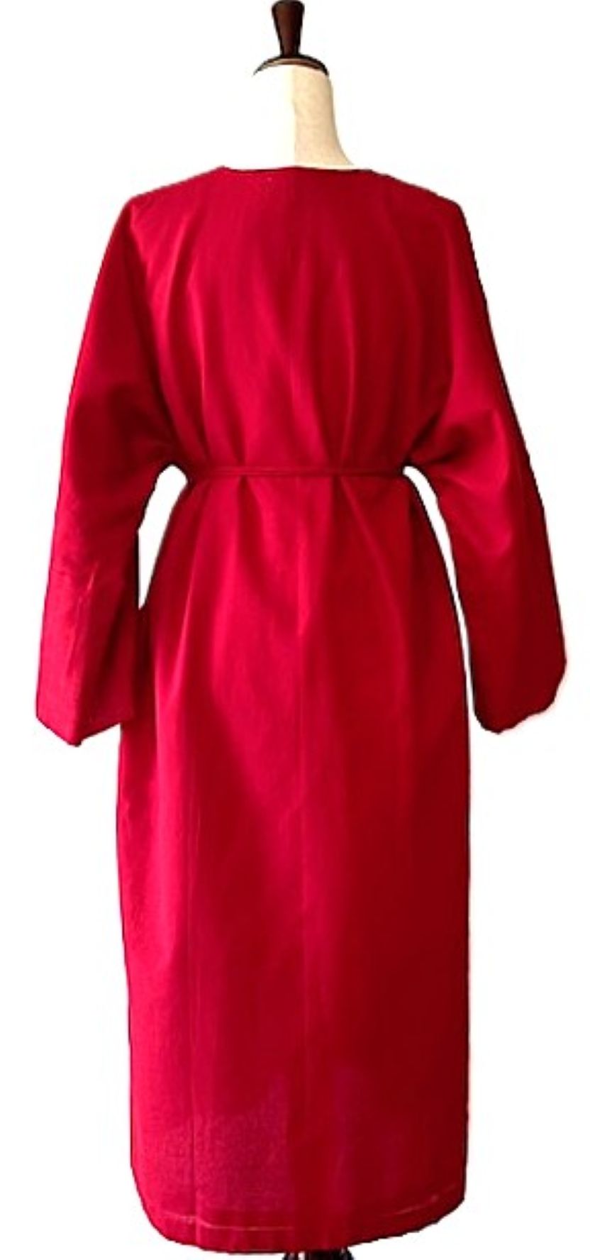 Dresses: Easy Kaftan Style Midi Looks Rich And Dramatic. (Red)