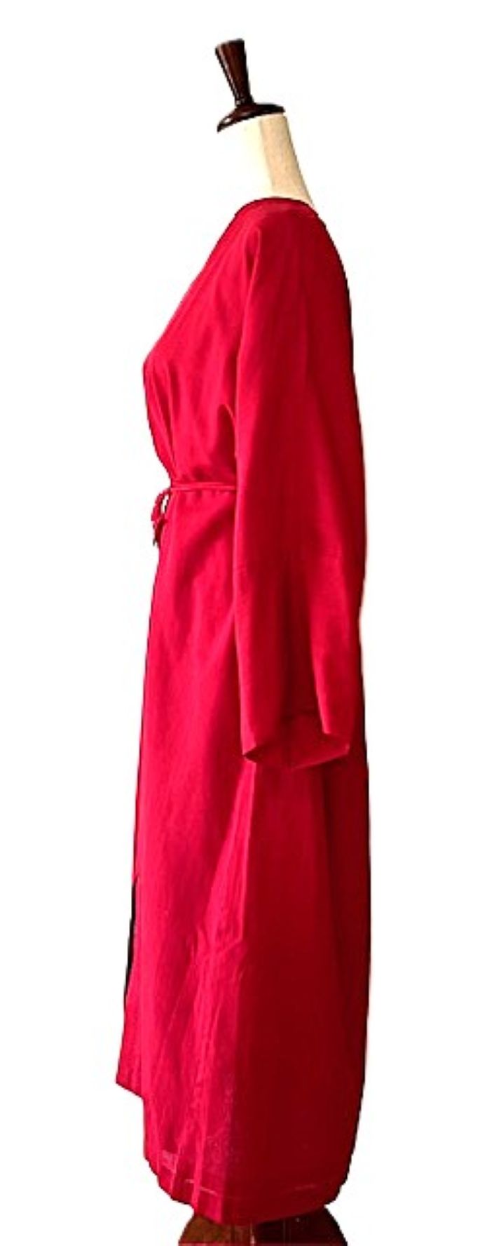 Dresses: Easy Kaftan Style Midi Looks Rich And Dramatic. (Red)