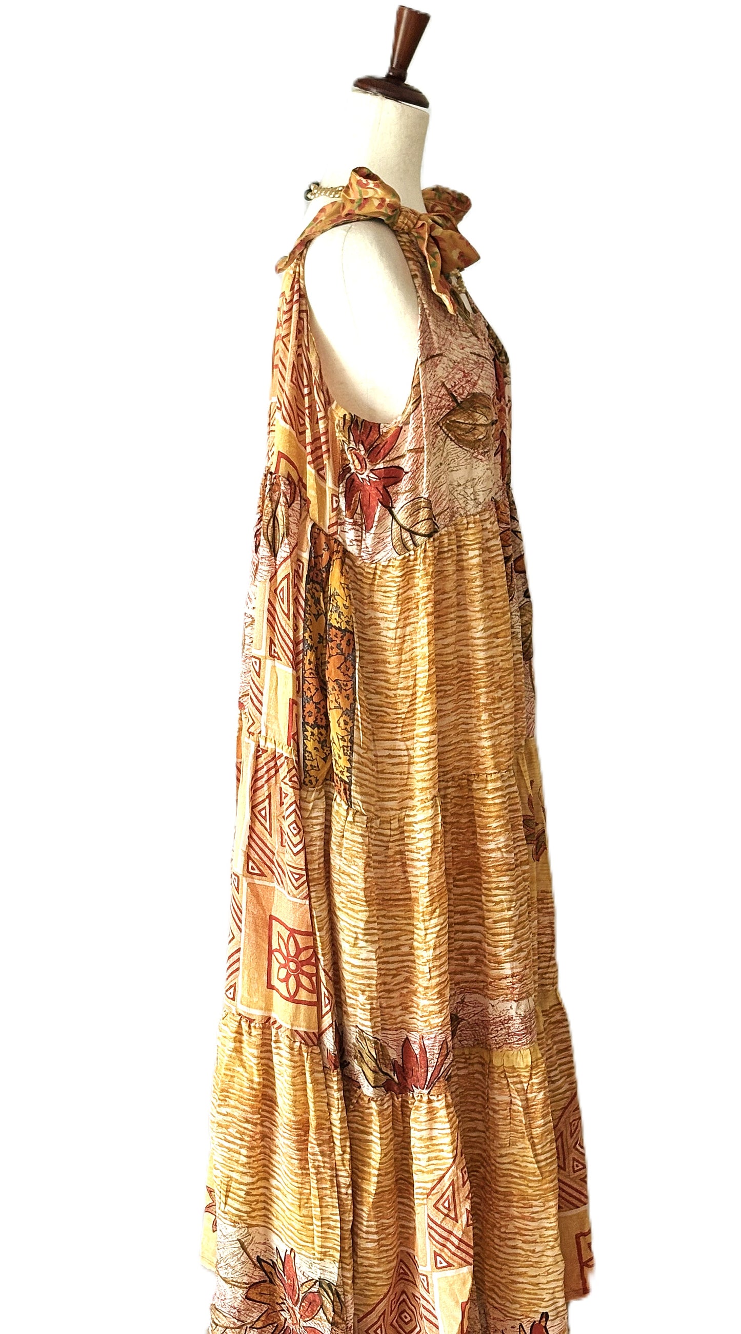 Kantha Bae Silk Celeste Maxi (Hawaian Gold)