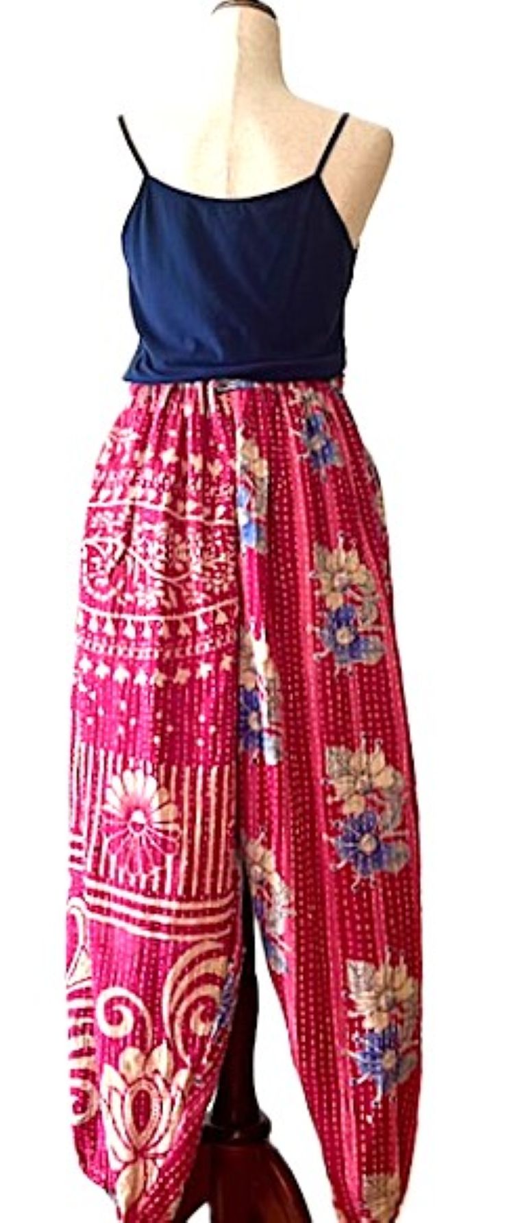 Kantha Bae Cool Kantha Cotton Joggers. Best Seller (Pink)