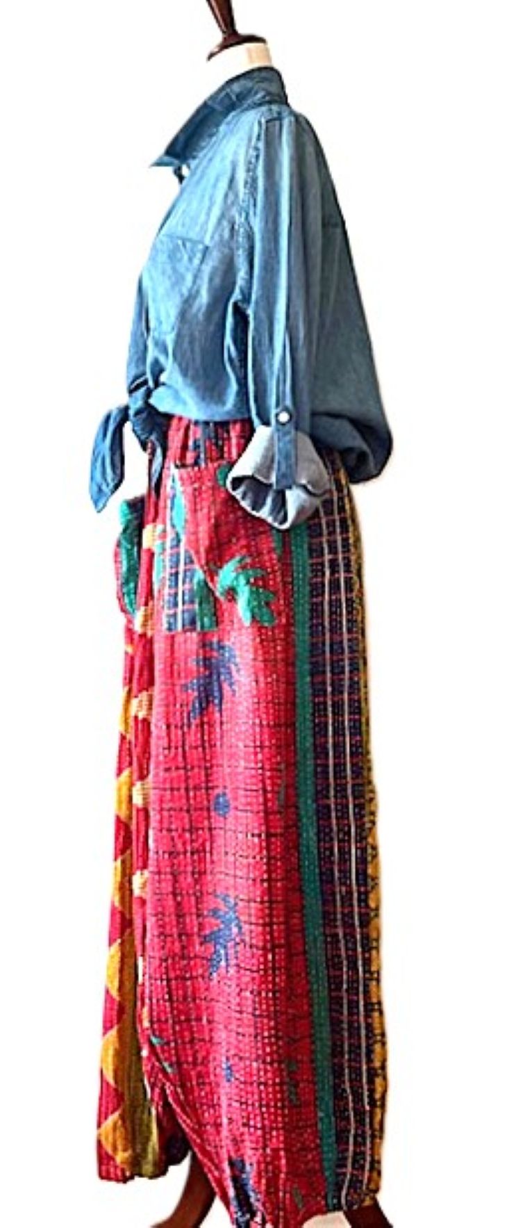 Kantha Bae Cool Kantha Cotton Joggers. Best Seller (Abstract)