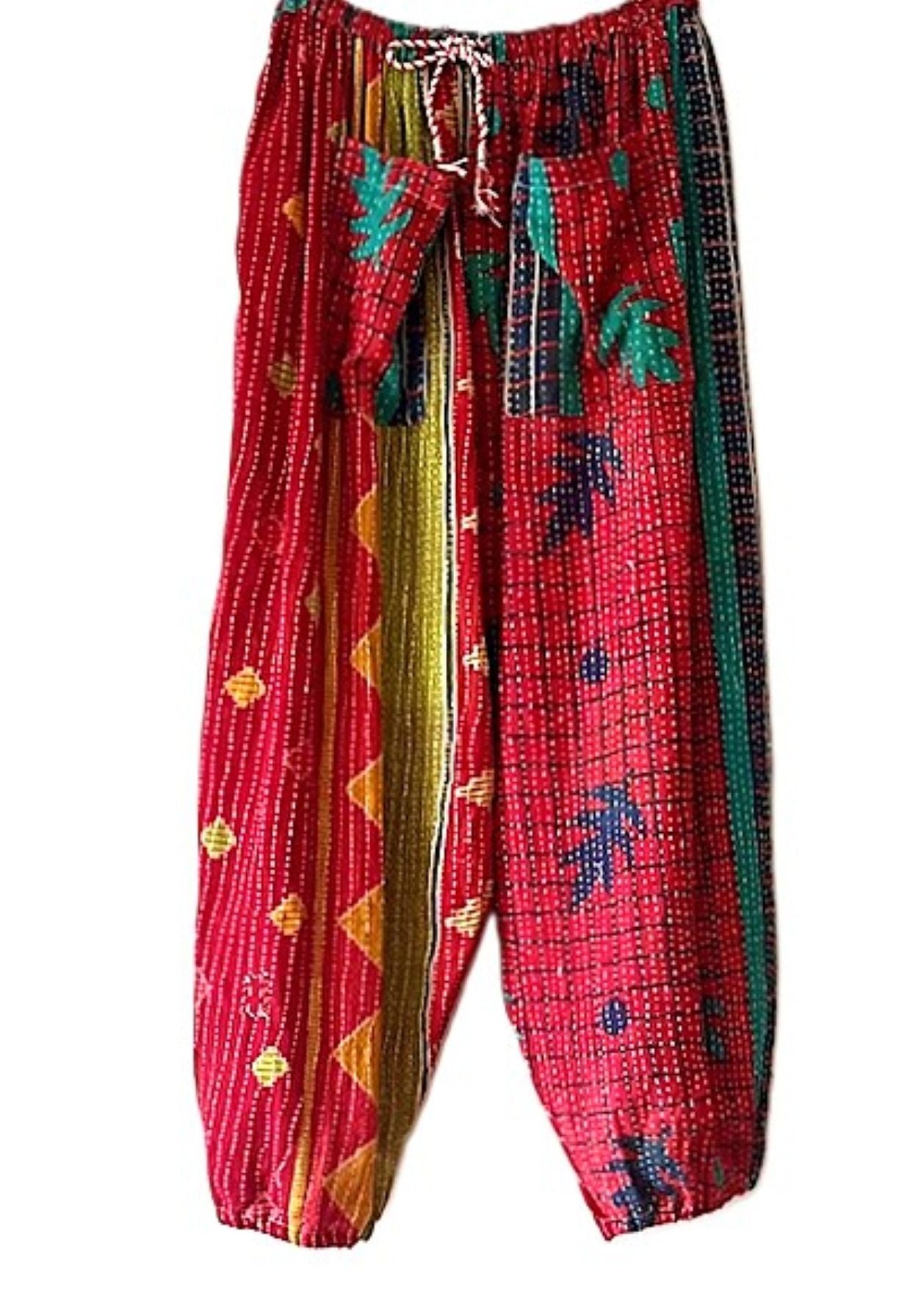 Kantha Bae Cool Kantha Cotton Joggers. Best Seller (Abstract)