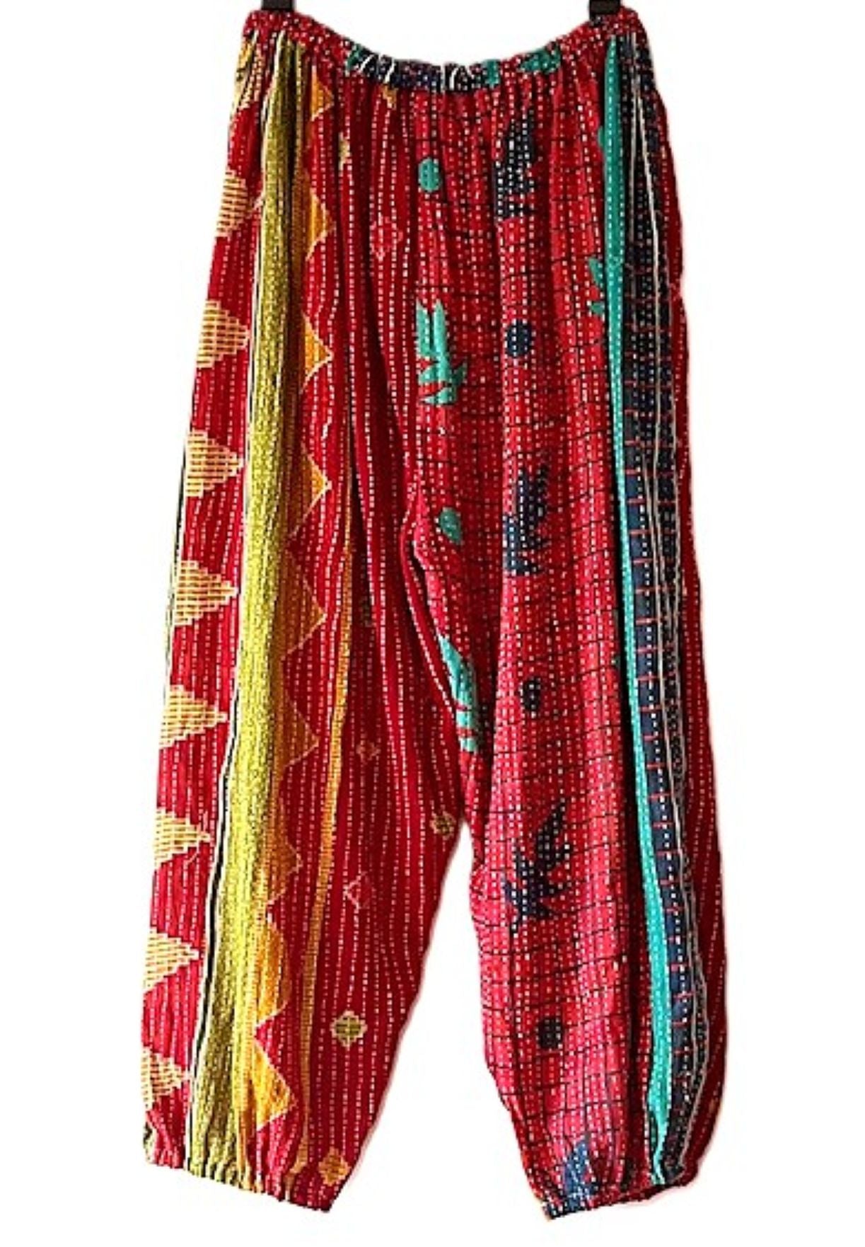 Kantha Bae Cool Kantha Cotton Joggers. Best Seller (Abstract)