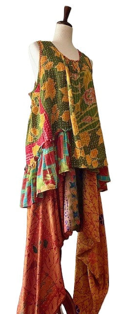 Kantha Bae Duality Everyday Harem Pant. Fully reversible. Mulit