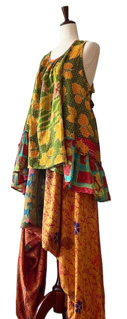 Kantha Bae Duality Everyday Harem Pant. Fully reversible. Mulit