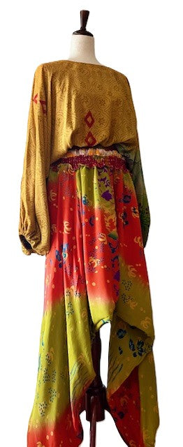 Kantha Bae Duality Everyday Harem Pant. Fully reversible. Mulit