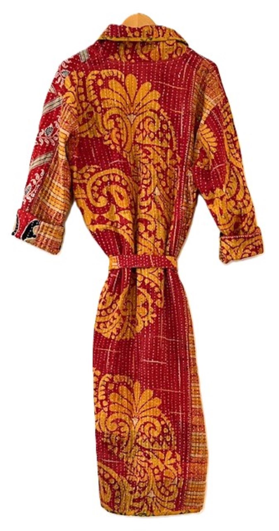 Specialty Collection: Patchwork Vintage Handmade Jacket and Robe. Rare Print
