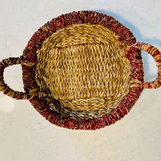 Sari Hogla Serving Baskets In 4 Colors. Beautiful.