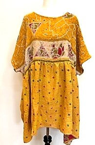 Artisan Quilt Mini Dress. Comfortable, Soft, and Very Chic (Dots)
