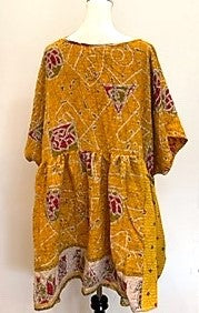Artisan Quilt Mini Dress. Comfortable, Soft, and Very Chic (Dots)
