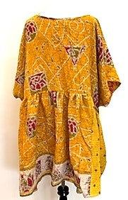 Artisan Quilt Mini Dress. Comfortable, Soft, and Very Chic (Dots)