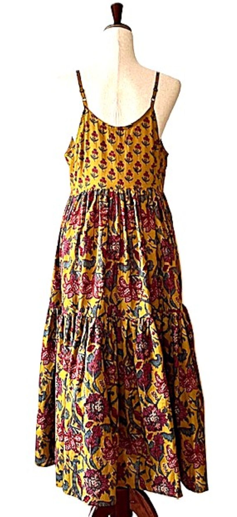 Dresses, Strappy Tiered Midi Length Is Stylish (Earth Tones)