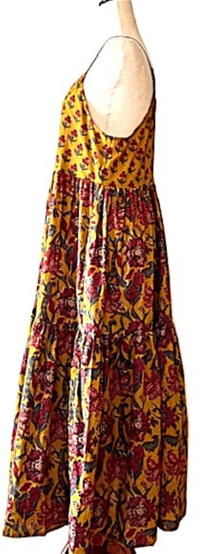 Dresses, Strappy Tiered Midi Length Is Stylish (Earth Tones)