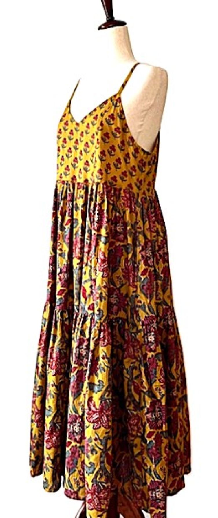 Dresses, Strappy Tiered Midi Length Is Stylish (Earth Tones)