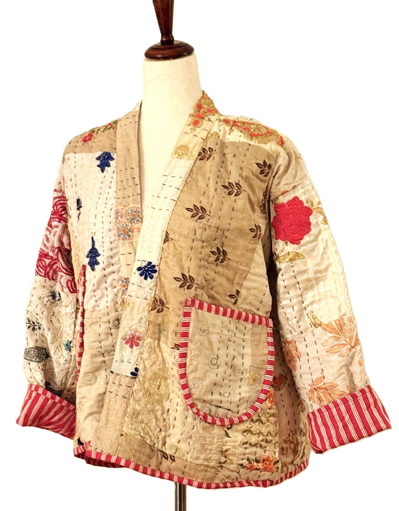Jackets: Short, Patchwork Quilted, Unique, Fully Reversible.