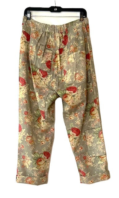 Pants. Relaxed Fit Traveler Pants, Floral Meadow