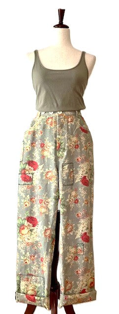Pants. Relaxed Fit Traveler Pants, Floral Meadow