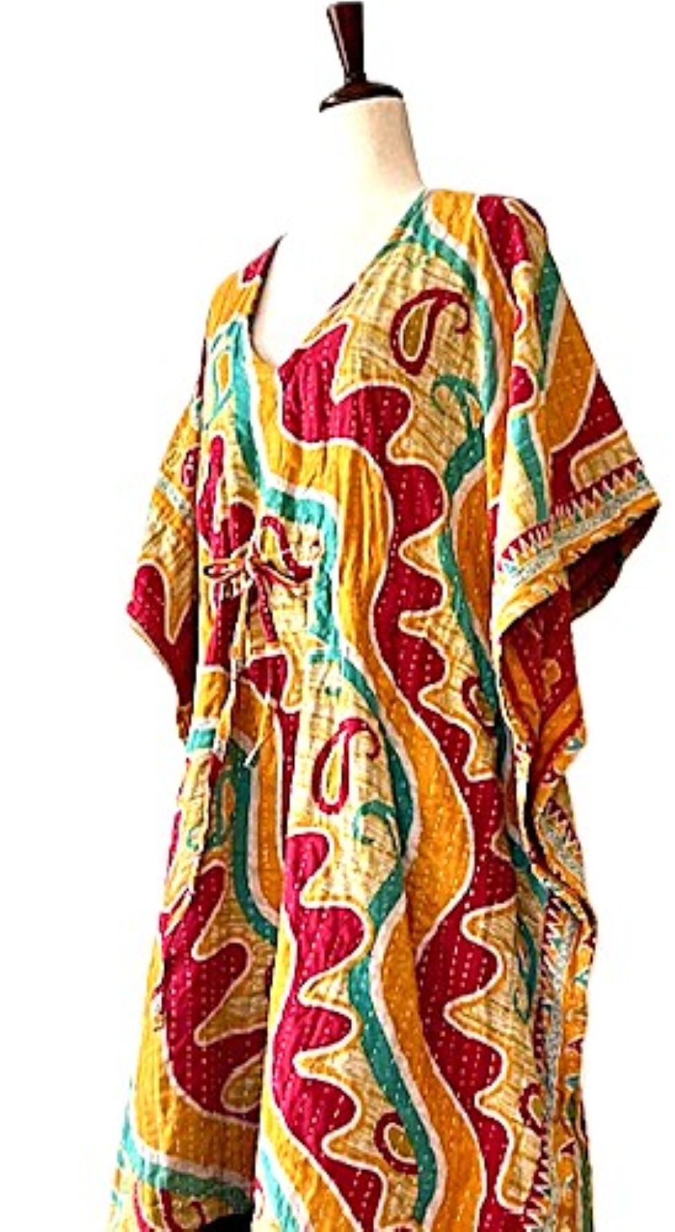 Caftan, The Perfect Lounger For Home and Resort (Yellow Red)