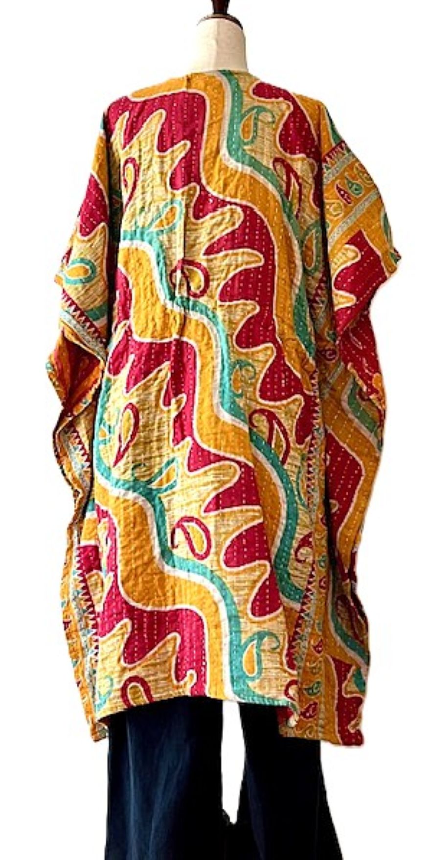 Caftan, The Perfect Lounger For Home and Resort (Yellow Red)