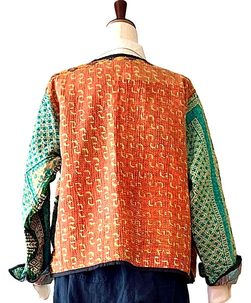 Fully Reversible Luxe Cotton Quilted Jacket. 2 Different Looks
