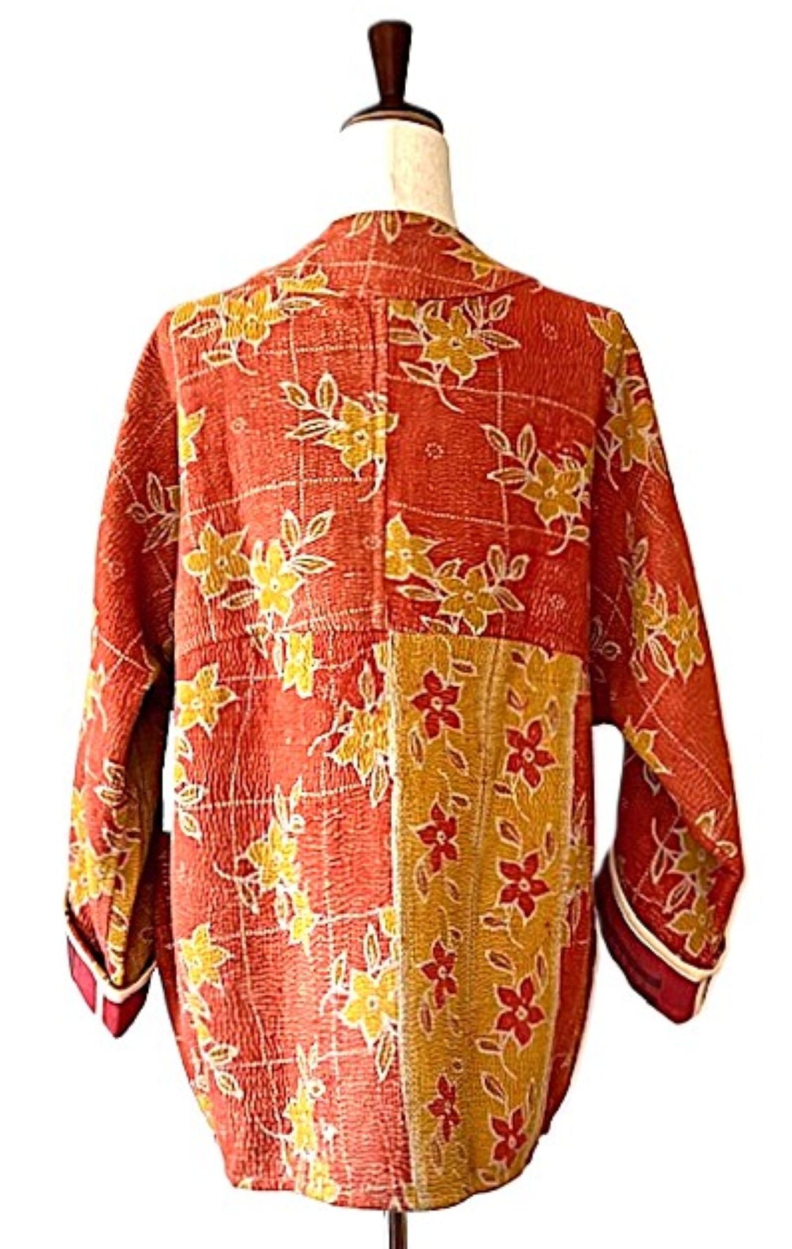 Jacket, Fully Reversible Luxe Cotton Quilted Jacket. Best Seller. (Bronze)