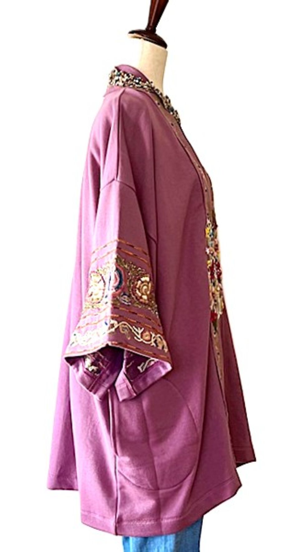 Specialty Collection: Juliette Embellished French Terry Kimono Jacket (Lilac or Maize)