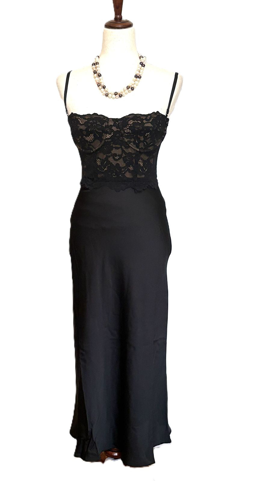 Dresses, Contemporary Convertible Lace and Satin Corset Midi.