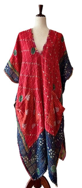 Kantha Bae Good Luck Tunic (Olive Orange)