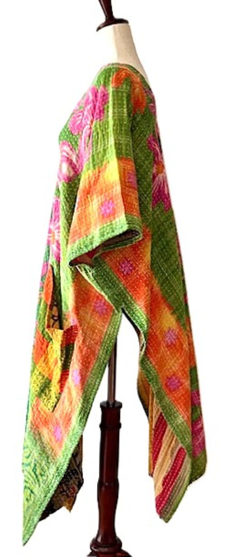 Kantha Bae Good Luck Tunic (Pink Green)