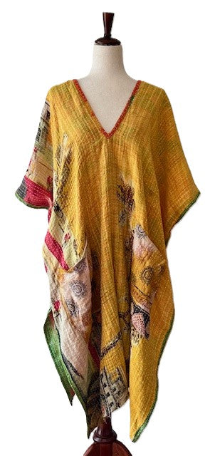 Kantha Bae Good Luck Tunic (Pink Green)