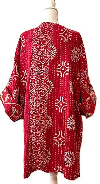 Kantha Bae Open Jacket (Red Beige)