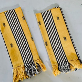 Luxe Dinner Napkins, Handwoven in San Miguel de Allende. 2 Colors