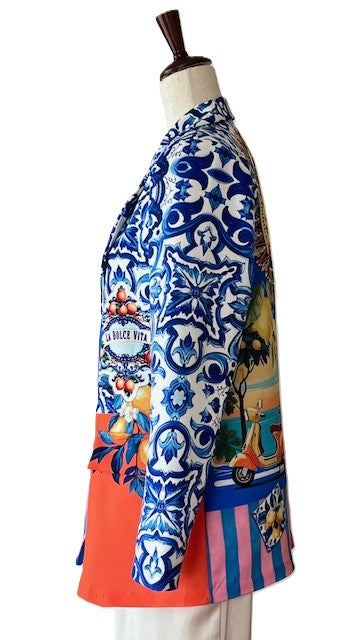 Blazer-Contemporary Italian Amalfi Sunshine. A Must Have!